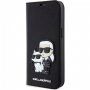 Karl Lagerfeld Saffiano Karl and Choupette NFT flip pokrowiec dla iPhone 14 - czarne