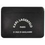 Skórzana okładka Karl Lagerfeld Saffiano RSG Embossed dla iPada Pro 12,9"/ MacBook do 14" - czarna