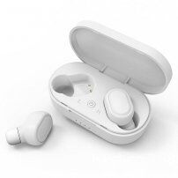 Bezprzewodowe słuchawki bluetooth TWS-M1 z etui ładującym dla urządzeń Apple - biała