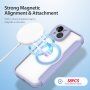 Etui z klapką DUX DUCIS Skin X z MagSafe dla iPhone 14 - fioletowy