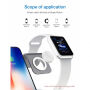 Stacja ładująca Bestand 3w1 do Apple Watch / AirPods i szybkiego bezprzewodowego ładowania iPhone'a - szary