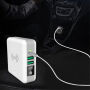 Ładowarka / power bank 6700mAh z wymiennymi wtyczkami (AU / UK / US / EU) i ładowaniem bezprzewodowym