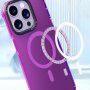 Wymienna pokrywa z ramką wokół obiektywu i MagSafe dla iPhone 13 - fioletowy