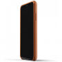 Mujjo Full Leather pokrowiec do iPhone XR - żółto-brązowy