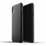 Mujjo Full Leather pokrowiec do iPhone XR - czarny