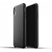 Mujjo Full Leather pokrowiec do iPhone XR - czarny