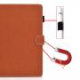 Etui z przegródką na karty dla iPad 10,2" (2019-2021) / Air 3 (2019) / Pro 10,5" - brązowy