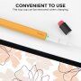 Silikonowe etui AhaStyle z gumką w kształcie ołówka dla Apple Pencil 2. generacji / Pro - szary