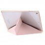 Etui z przezroczystym tyłem i podstawką origami dla iPad 9,7" (2017/2018) / Air 1 / 2 / Pro 9,7" - różowe