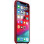 Oryginalny Apple pokrowiec skórzany do iPhone XS Max - czerwony