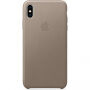 Oryginalny Apple pokrowiec skórzany do iPhone XS Max - dymowy
