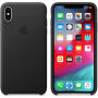 Oryginalny Apple pokrowiec skórzany do iPhone XS Max - czarny