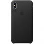 Oryginalny Apple pokrowiec skórzany do iPhone XS Max - czarny