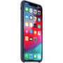 Oryginalny Apple pokrowiec skórzany do iPhone XS Max - granatowy