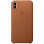 Oryginalny Apple pokrowiec skórzany do iPhone XS Max - brązowy