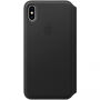 Oryginalny Apple Folio pokrowiec skórzany do iPhone XS Max - czarny