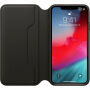 Oryginalny Apple Folio pokrowiec skórzany do iPhone XS Max - czarny