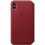 Oryginalny Apple Folio pokrowiec skórzany do iPhone XS Max - czerwony