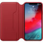 Oryginalny Apple Folio pokrowiec skórzany do iPhone XS Max - czerwony