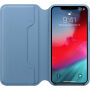 Oryginalny Apple Folio pokrowiec skórzany do iPhone XS Max - niebiesko-szary