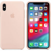 Oryginalne Apple etui silikonowe do iPhone XS Max - piaskowato-różowe
