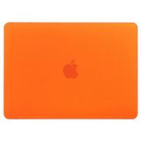 Matowe przezroczyste etui do MacBook Air 11" (A1370 / A1465) - pomarańczowe