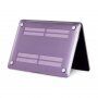 Błyszczące przezroczyste etui do MacBook Pro 13" (A2251 / A2289 / A2338) - fioletowy