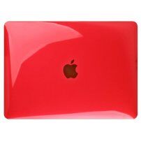 Błyszczące przezroczyste etui do MacBook Pro 16" (A2141) - czerwony