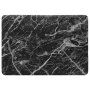 Etui marmurowe z czarną częścią dolną do MacBook Pro 15" (A1707 / A1990) - czarny