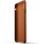 Mujjo Full Leather pokrowiec do iPhone XS Max - żółto-brązowy
