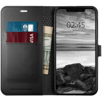 Spigen Wallet S pokrowiec do iPhone XS Max - czarny