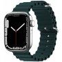 Silikonowy pasek oceaniczny dla Apple Watch Ultra 49mm / 46mm / 45mm / 44mm / 42mm - naftowy