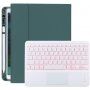 Obudowa z podświetlaną klawiaturą, touchpadem i miejscem na Apple Pencil do iPad 10,2" (2019-2021) / Air 3 (2019) / Pro 10,5" - naftowy
