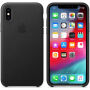 Oryginalny Apple pokrowiec skórzany do iPhone XS - czarny