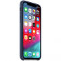 Oryginalny Apple pokrowiec skórzany do iPhone XS - granatowy