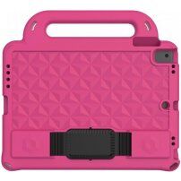Wytrzymała piankowa osłona dla dzieci z miejscem na Apple Pencil dla iPad 9,7" (2017/2018) / Air 1 / 2 / Pro 9,7" - różowy