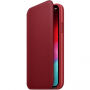 Oryginalny Apple Folio pokrowiec skórzany do iPhone XS - czerwony