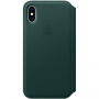 Oryginalny Apple Folio pokrowiec skórzany do iPhone XS - sosnowo-zielony