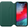 Oryginalny Apple Folio pokrowiec skórzany do iPhone XS - sosnowo-zielony