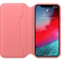 Oryginalny Apple Folio pokrowiec skórzany do iPhone XS - piwoniowo-różowy