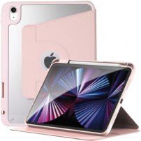 Obrotowa obudowa 360° z miejscem na Apple Pencil dla iPad Air 4 (2020) / Air 5 (2022) - różowe