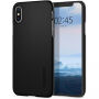 Spigen Thin Fit etui do iPhone XS / X - czarne
