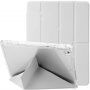 Etui z przezroczystym tyłem i podstawką origami dla iPad 9,7" (2017/2018) / Air 1 / 2 / Pro 9,7" - szare