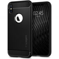 Spigen Rugged Armor etui do iPhone XS / X - czarne