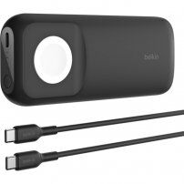 Powerbank BELKIN z szybkim ładowaniem bezprzewodowym dla Apple Watch z portem USB-C - 10 000 mAh - czarna