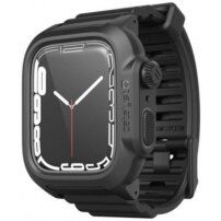 Catalyst Total Protection trwałe wodoodporne etui z paskiem dla Apple Watch 45mm - czarne