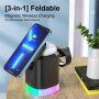 Magnetyczna podstawka ładująca 3 w 1 z obsługą MagSafe dla iPhone / Apple Watch / Airpods - czarny