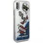 Karl Lagerfeld Karl Captain Carl Liquid Glitter pokrowiec do iPhone X - niebieski