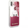 Karl Lagerfeld Peek and Boo Liquid Glitter pokrowiec do iPhone X - czerwony