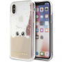 Karl Lagerfeld Peek and Boo Glitter pokrowiec do iPhone X - złoty